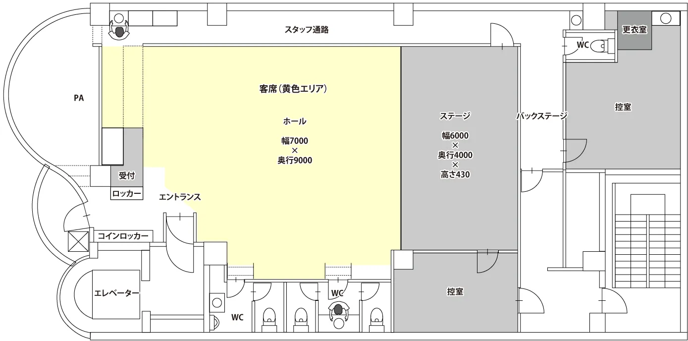 RE:XiON のフロアガイド図面